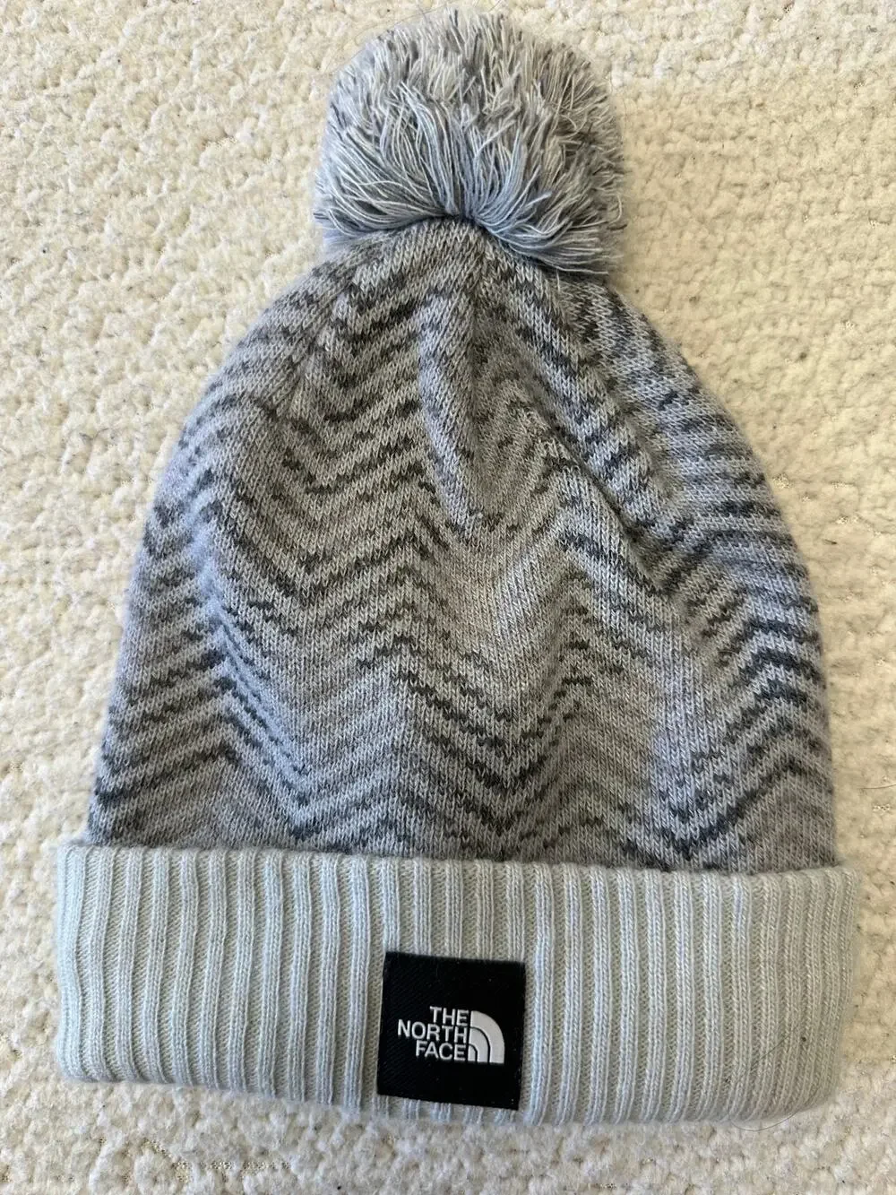 The North Face Youth Chevron Pom Beanie One Size